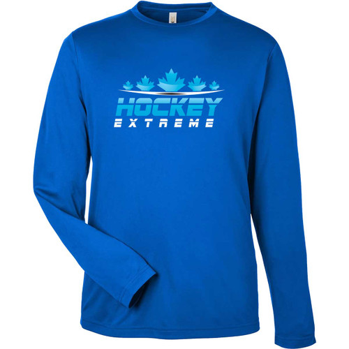 HKE Unisex Capital Long-Sleeve Performance T-Shirt - True Royal (HKE-002-TR)