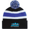 HKE Cuff Toque - Black/Royal/White (HKE-051-BK)