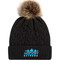 HKE Faux Fur Toque - Black/Beige (HKE-052-BK)