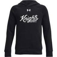 CMF Under Armour Youth Rival Fleece Hoodie - Black (Design 2) (CMF-317-BK)