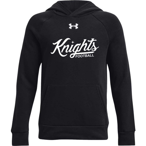 CMF Under Armour Youth Rival Fleece Hoodie - Black (Design 2) (CMF-317-BK)
