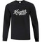 CMF Adult Everyday Cotton Long Sleeve T-Shirt - Black (Design 2) (CMF-021-BK)