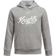 CMF Under Armour Youth Rival Fleece Hoodie - Mod Grey (Design 2) (CMF-322-MG)