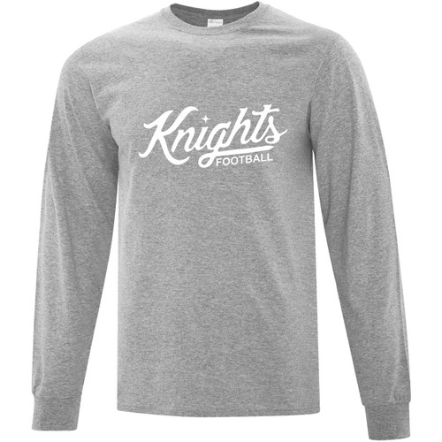 CMF Adult Everyday Cotton Long Sleeve T-Shirt - Athletic Heather (Design 2) (CMF-026-AH)