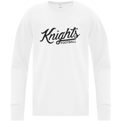 CMF Youth Everyday Cotton Long Sleeve T-Shirt - White (Design 2) (CMF-331-WH)