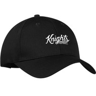 CMF Adult Everyday Cotton Twill Cap - Black (Design 2) (CMF-056-BK.SN-C130-BLA-OS)