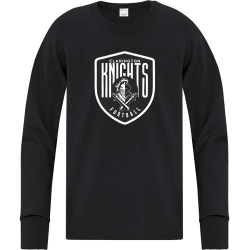 CMF Youth Everyday Cotton Long Sleeve T-Shirt - Black (CMF-305-BK)
