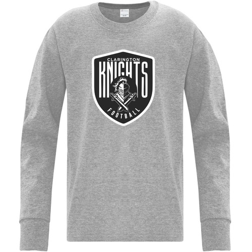 CMF Youth Everyday Cotton Long Sleeve T-Shirt - Athletic Heather (CMF-310-AH)