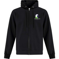 FCE Adult Fleece Full Zip Hoodie - Black (FCE-003-BK)