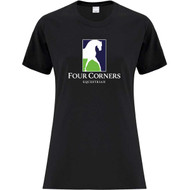 FCE Women’s Cotton Tee - Black (FCE-204-BK)