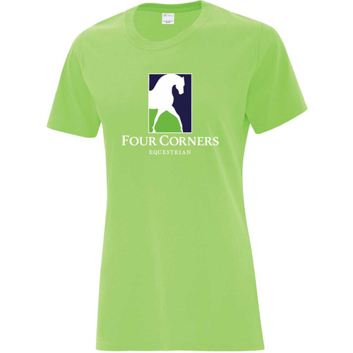 FCE Women’s Cotton Tee - Lime (FCE-204-LM)