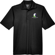 FCE Men’s Performance Pique Polo Shirt - Black (FCE-106-BK)