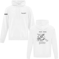 MYO Adult Everyday Fleece Orchestra Hoodie - White (MYO-002-WH)