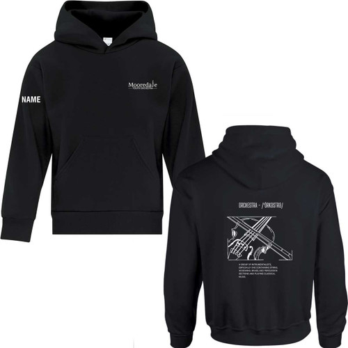 MYO Youth Everyday Fleece Orchestra Hoodie - Black (MYO-304-BK)