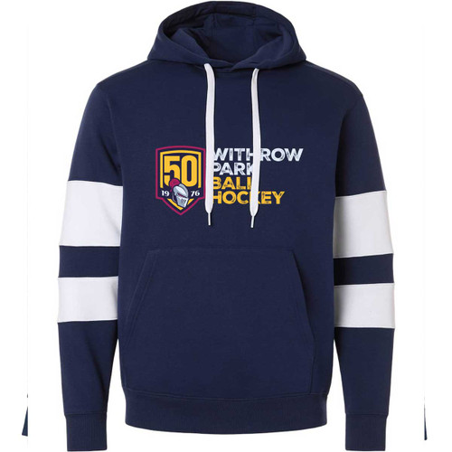 New Adult WPBHL 50th Anniversary Hoodie - Navy/White (WPB-036-NW)