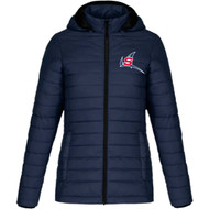 NSW Canyon Ladies Puffy Jacket w/ Detachable Hood - Navy (NSW-201-NY)