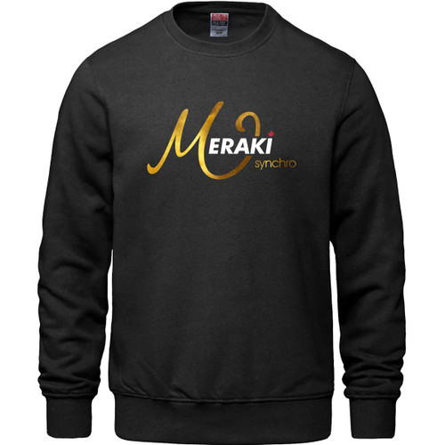 LSC Meraki Adult Crewneck Sweatshirt - Black (LSC-010-BK)