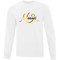 LSC Meraki Adult Everyday Cotton Long Sleeve T-Shirt - White (LSC-012-WH)