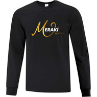 LSC Meraki Youth Everyday Cotton Long Sleeve T-Shirt - Black (LSC-312-BK)
