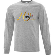 LSC Meraki Youth Everyday Cotton Long Sleeve T-Shirt - Athletic Heather (LSC-312-AH)
