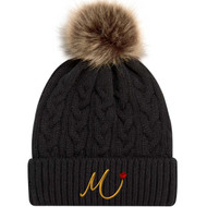 LSC Meraki Faux Fur Cuff Toque - Black/Beige (LSC-055-BK.AJ-9L594L-BLBG-OS)