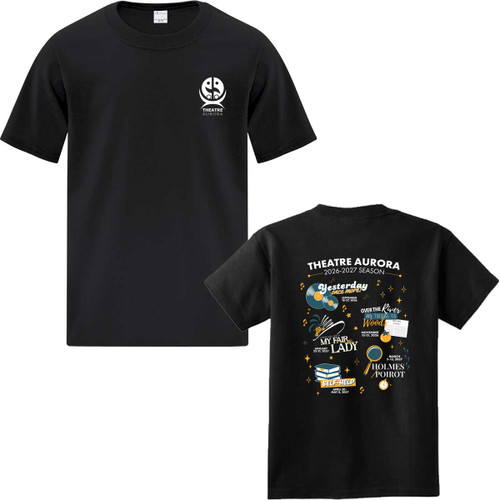 Youth Theatre Aurora Music Man Everyday Cotton Tee - Black (TAU-304-BK)
