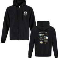 Adult Theatre Aurora Full Zip Hoodie - Black (TAU-105-BK)