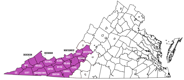 Areas-In-Pink-Indicate-Southwest-Virginia-Region
