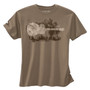 Men's XXL Organic Cotton T-Shirt - Stay Tuned Shiitake