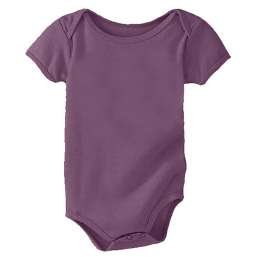 Organic Cotton Onesie - Eggplant