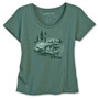 Women's Classic Scoop - Be Here Now Sea Green