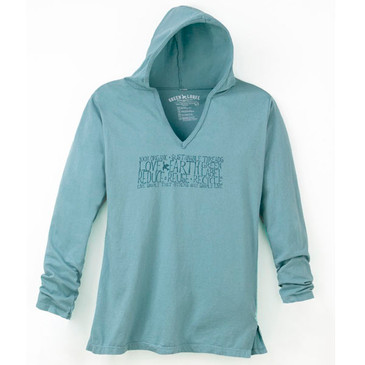 Women's Slim Hooded Tunic Live Simply Sea Foam