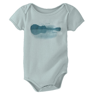 Infant Onesie Listen Silver Spruce