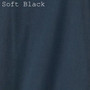 Men's Organic Ringspun Solid Long Sleeve Pocket T-Shirts Soft Black