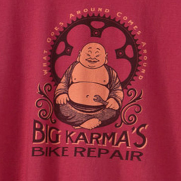 Big Karma Men's Long Sleeve T-Shirt Brick