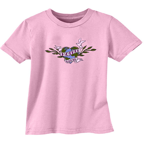 Toddler Tee Mother Earth Soft Pink