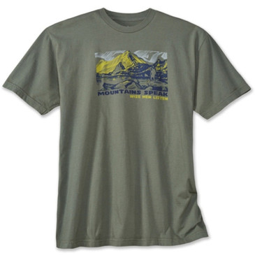 Men's Nature Graphic Tees - Mountains Speak Willow