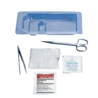 Suture Removal Tray with Plastic Forceps and Scissors  554650-Each