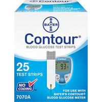 Bayer Contour Blood Glucose Test Strip (25 count)  567070-Box