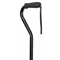 Deluxe Adjustable Offset Cane, Black  641304-Each