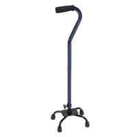 Small Base Adjustable Quad Cane, Ice Blue  641327-Each