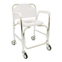 Shower Transport Chair, w/Rear Wheels And Brakes  641702-Each