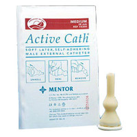 Active Cath Latex Self-Adhering Male External Catheter with Watertight Adhesive Seal, 28 mm  768300-Each
