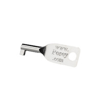 Universal Key for Lock Cuff and Belt, Silver, Adult  821074-Each