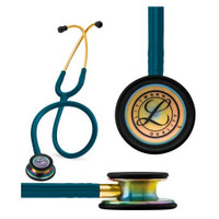 Littmann Classic III Stethoscope, Rainbow-Finish, Caribbean Blue Tube, 27"  885807-Each
