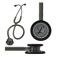 Littmann Classic III Stethoscope, Smoke-Finish, Dark Olive Green Tube, 27"  885812-Each