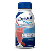 Ensure Original Therapeutic Nutrition Shake, Strawberry 8oz. Bottle, Instutional  5258295-Each