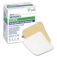 Copa Ultra-Soft Fenestrated Hydrophilic Foam Dressing 3-1/2" x 3" Square  6855535-Box