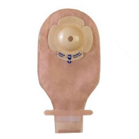 Ultramax Deep Drainable Pouch Aquatack Barrier and Kwick-Klose II Fastener 1-3/8" Pre-Cut Stoma Opening, Opaque  7253634-Box