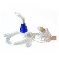 Sidestream High-Efficiency Nebulizer with 7' U-Connect-It Tubing, Baffled Tee Adapter, Mouthpiece and 6" Flextube  55002175-Each